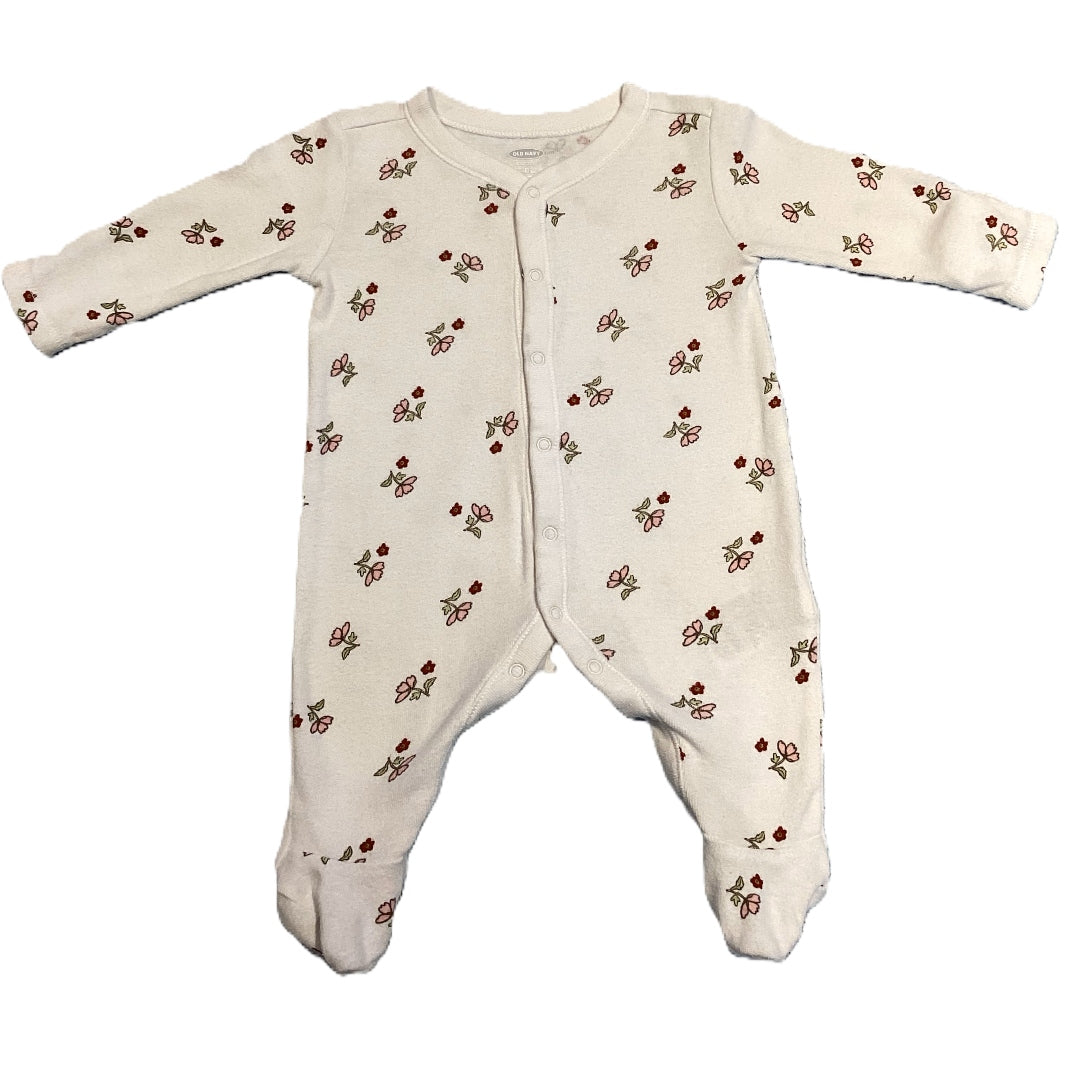 0-3 Girls Old Navy Floral Sleeper