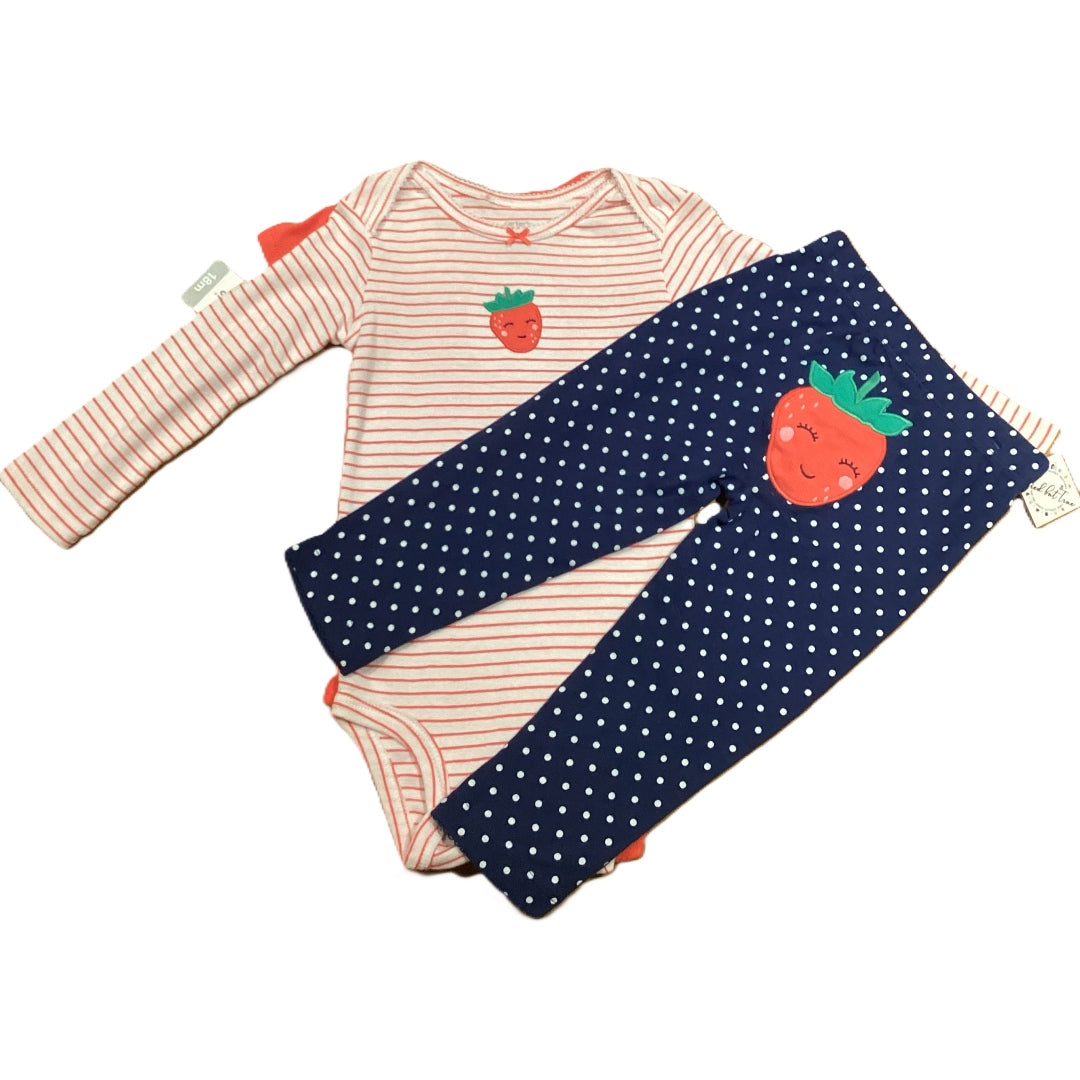 12-18 Girls Carter's NWT 3 Piece Strawberry Set