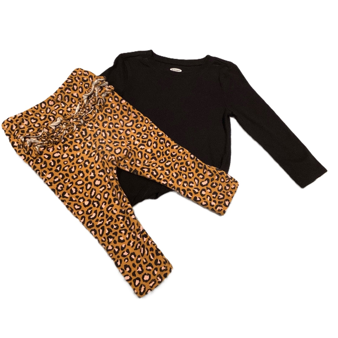 18-24 Girls Old Navy Long Sleeve Shirt, Animal Print Leggings