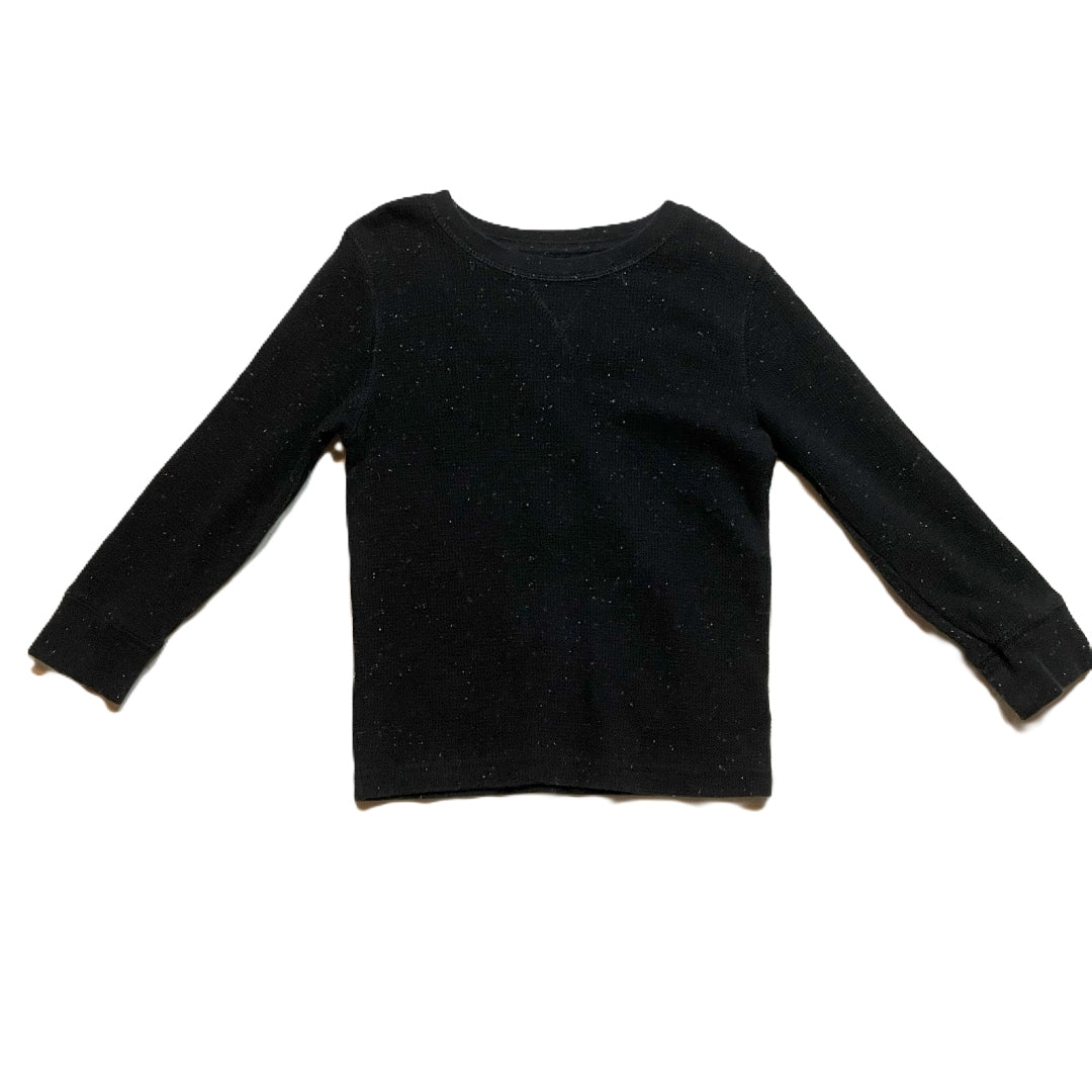 3T Boys Cat & Jack Black Speckled Waffle Shirt