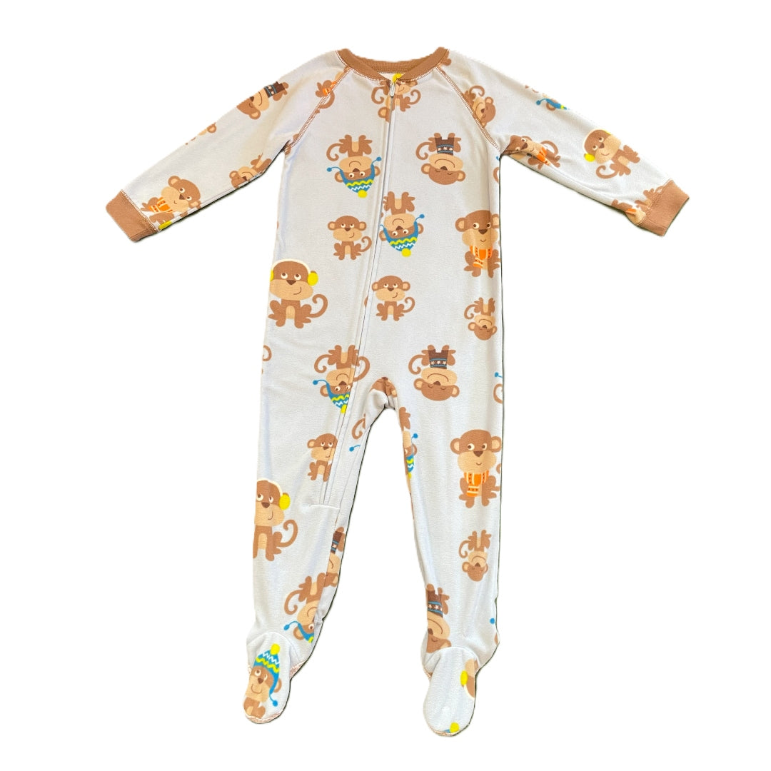 3T Boys Child of Mine Fleece Monkeys Sleeper