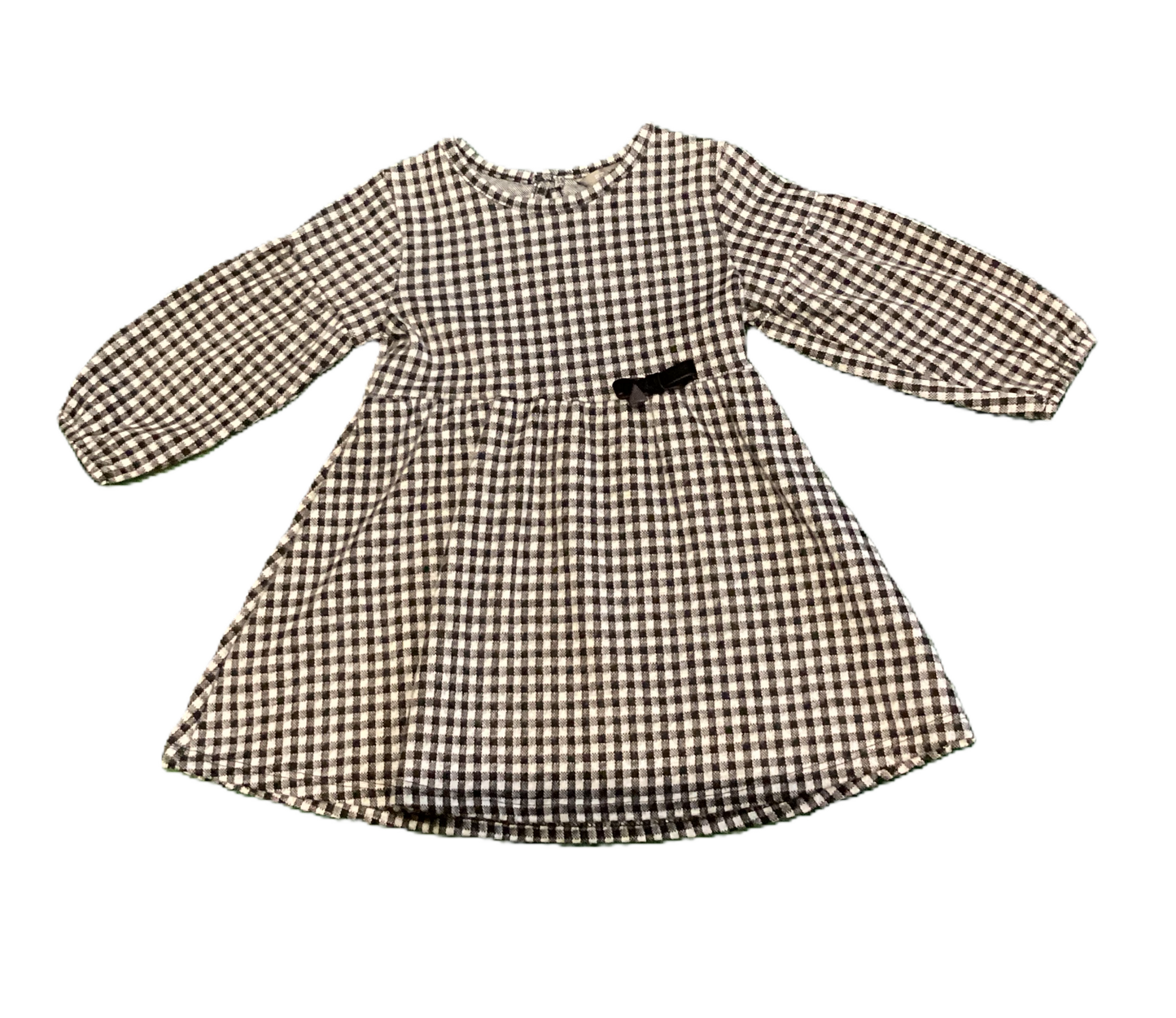 6-9 Girls Primark Black/White Flannel Dress