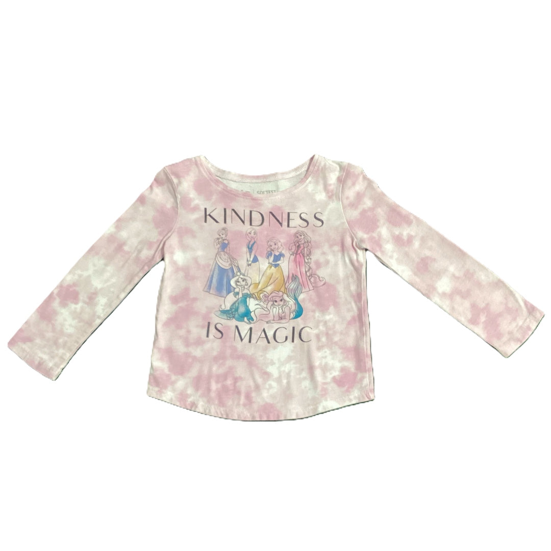 3T Girls Jumping Beans Purple Tie Dye Kindness is Magic Long Sleeve Tshirt