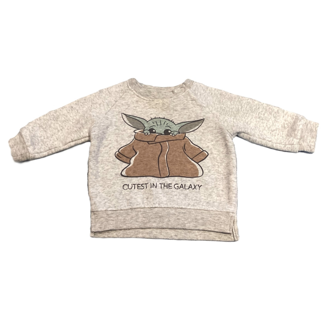 3-6 Boys Star Wars Baby Yoda Pullover Sweatshirt