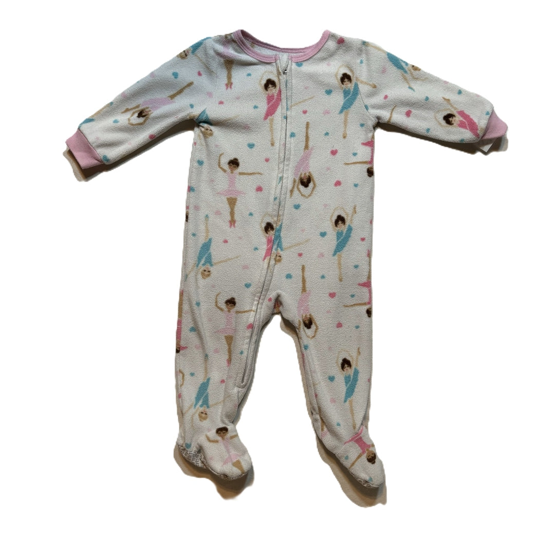 9-12 Girls Absorba Ballerina Fleece Sleeper