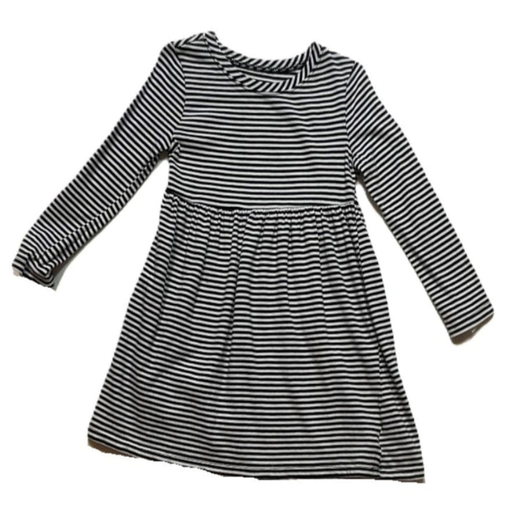2T Girls Old Navy Black/White Striped Dress