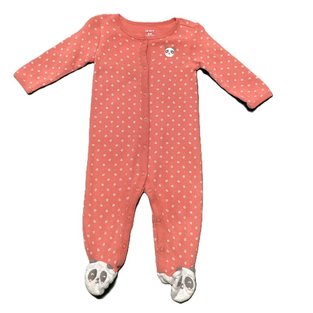3-6 Girls Carter's Salmon Sleeper w/Pandas
