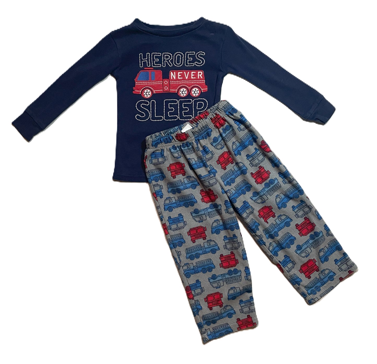 2T Boys Simple Joys Heroes Pajama Set