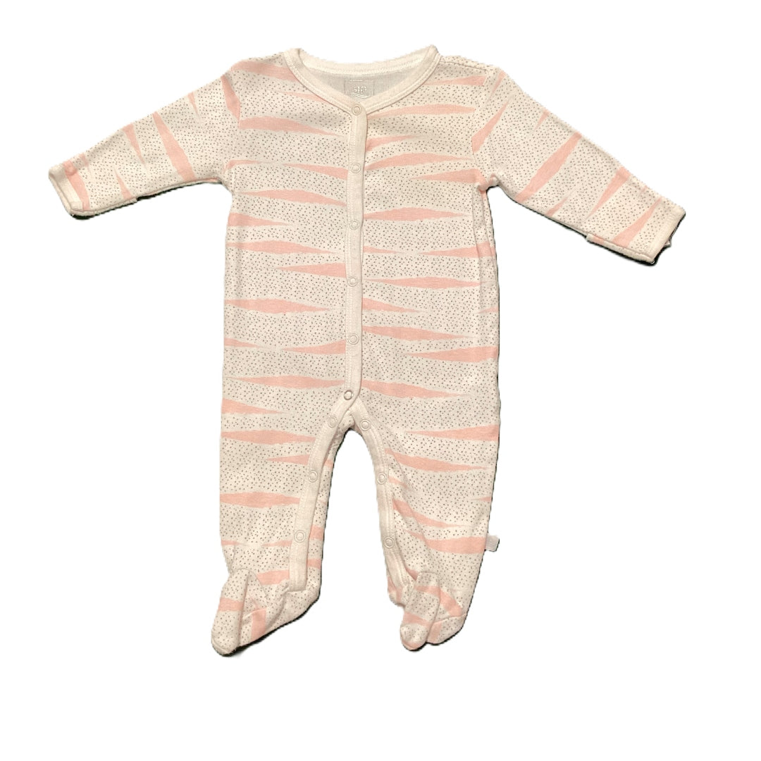 3-6 Girls Rosie Pope Pink Animal Stripes/Polka Dots Sleeper