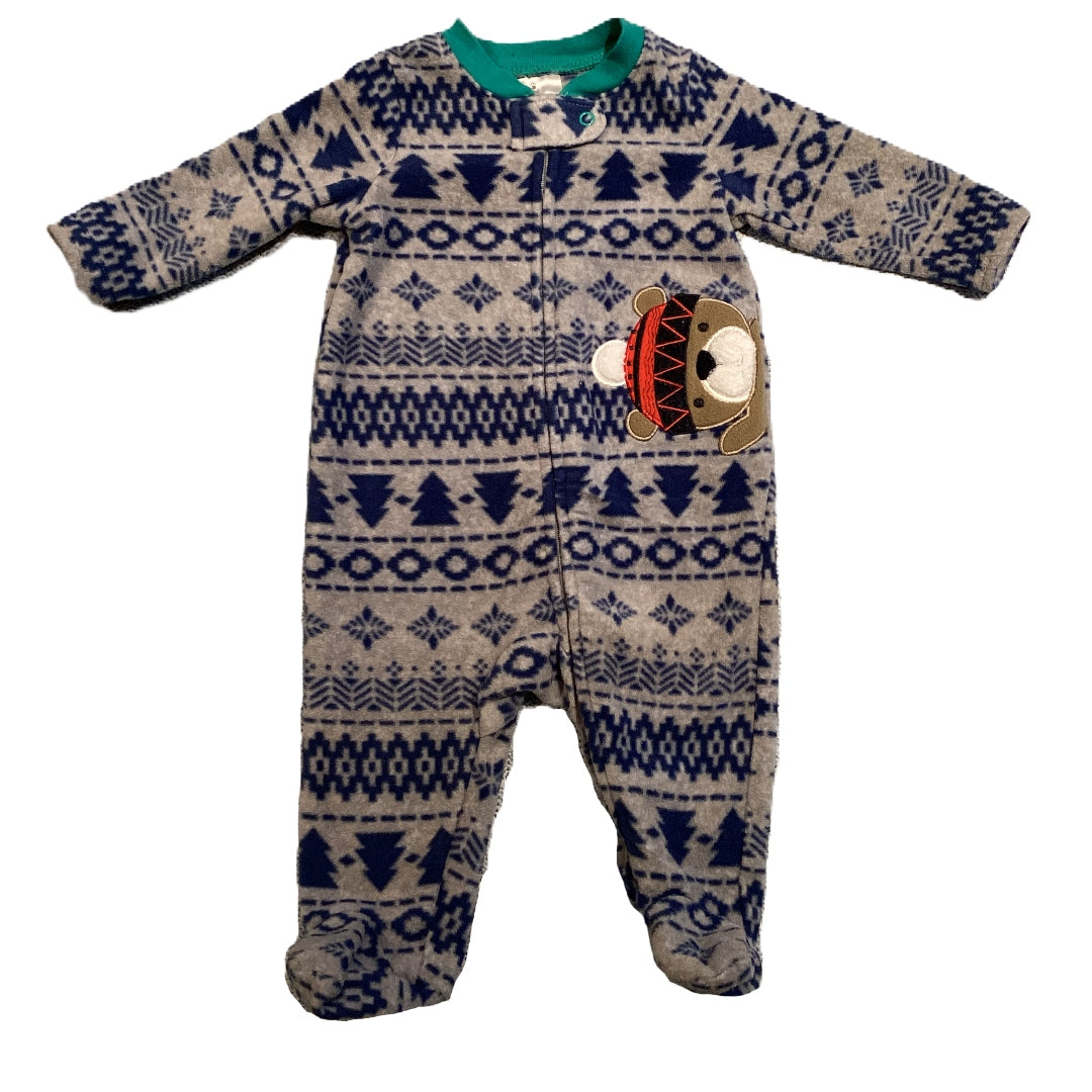 0-3 Boys Small Wonders "Fair Isle" Fleece Sleeper