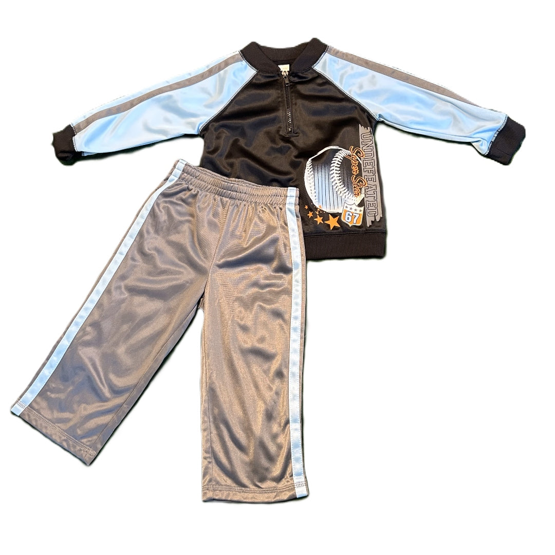 18-24 Boys Wonderkids Light Blue/Black Track Suit
