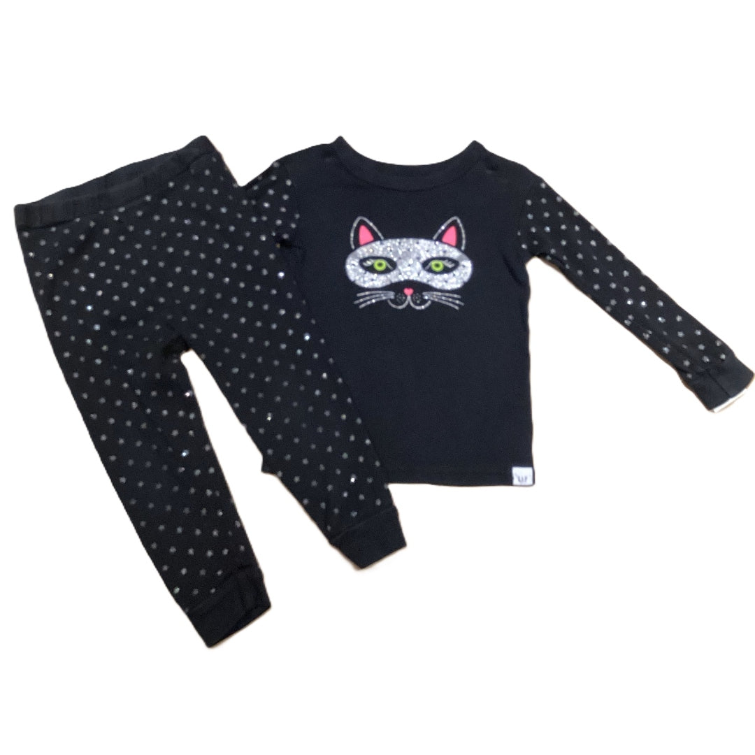 18-24 Girls Baby Gap Cat in Sleep Mask Pajamas