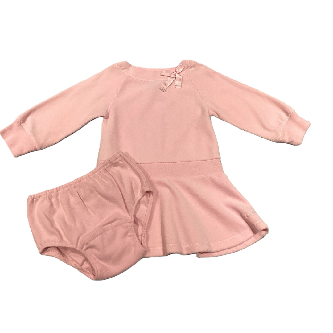 18-24 Girls Baby Gap Velour Long Sleeve Dress, Bloomers