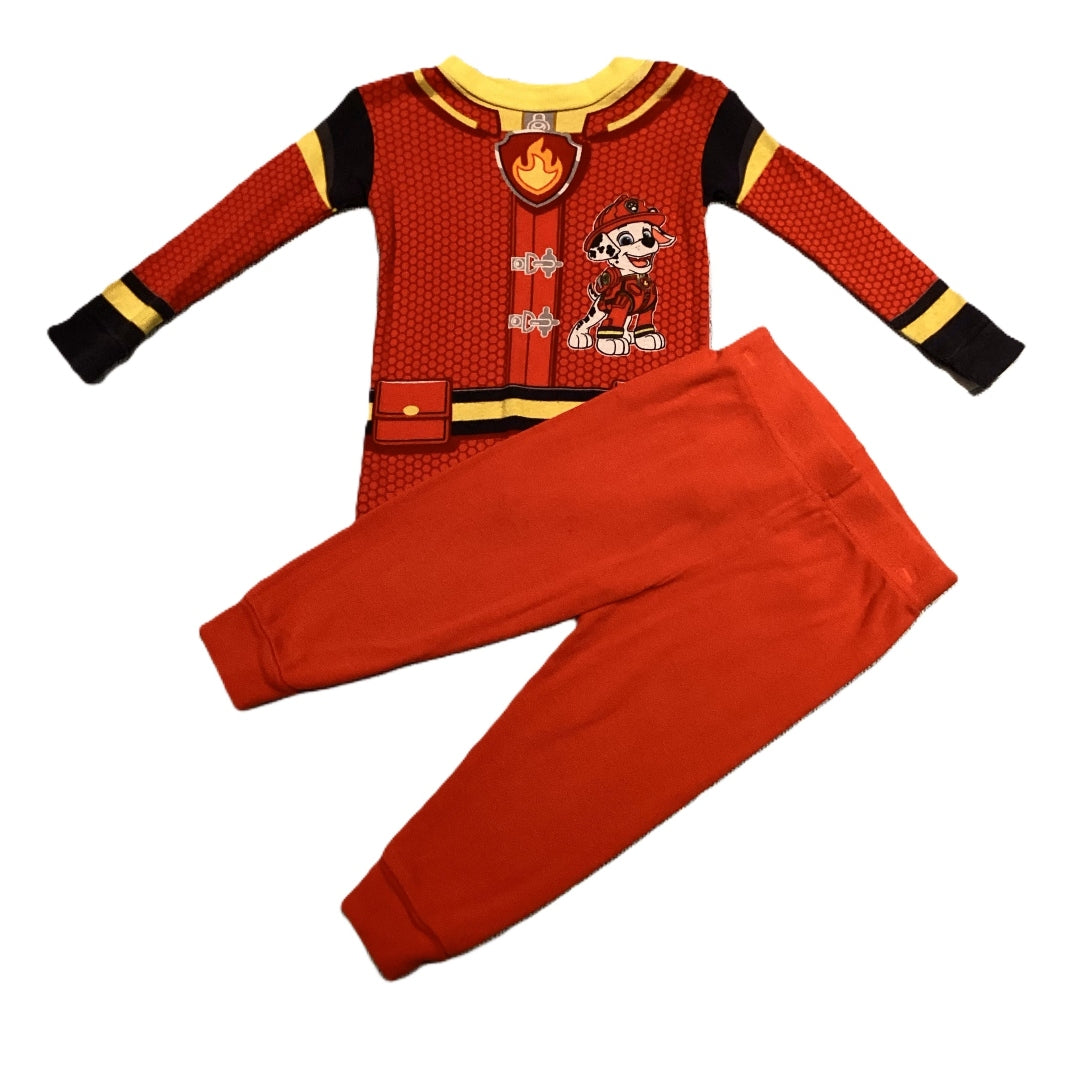 12-18 Boys Nickelodeon Red Paw Patrol Firedog Pajamas