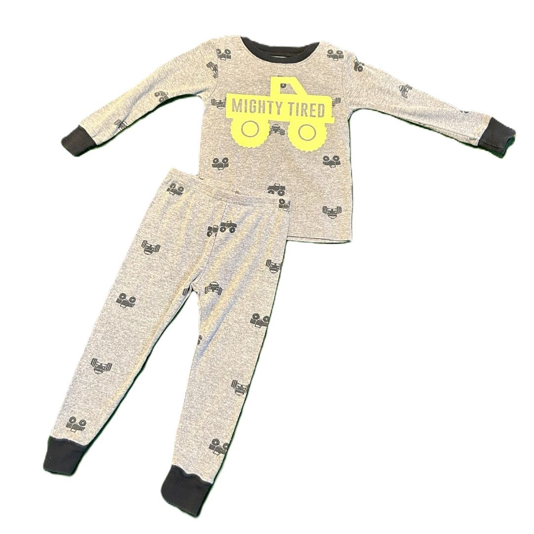 18-24 Boys Carter's Gray Mighty Tired 2 Piece Pajamas