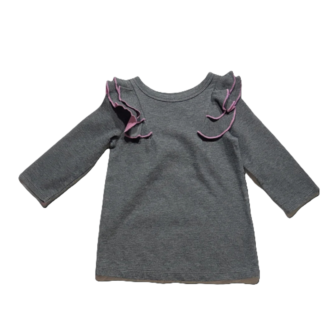 12-18 Girls Cat & Jack Ruffle Sweater Dress