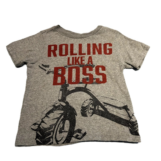 3T Boys The Children's Place Gray Rolling Like a Boss Tshirt