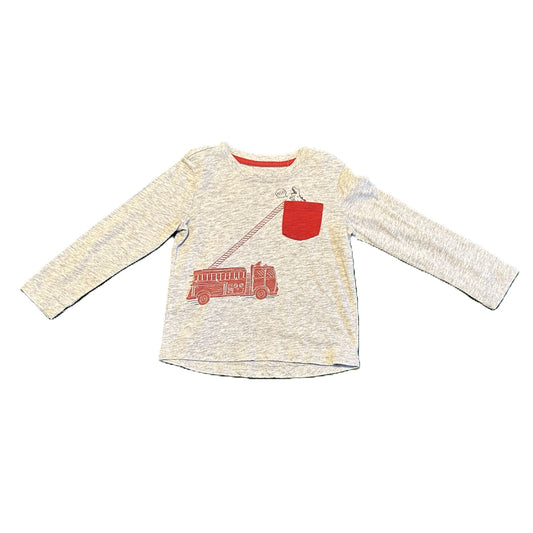 18-24 Boys Okie Dokie Gray Dinosaur Help Tshirt w/Pocket