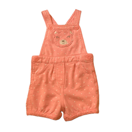 9-12 Girls Carter's Pink Overalls w/White Polka Dots