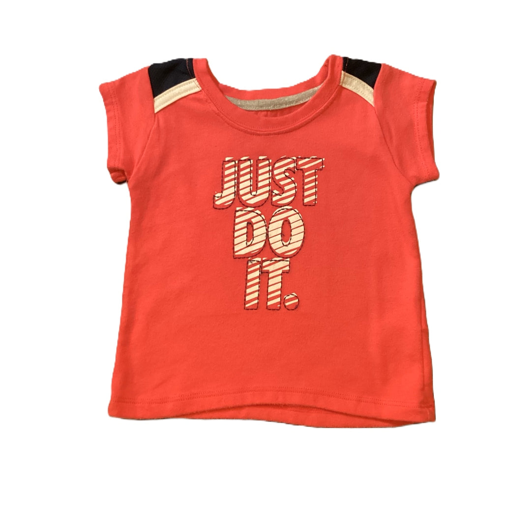9-12 Girls Nike Just Do It Hot Pink/Black Shirt