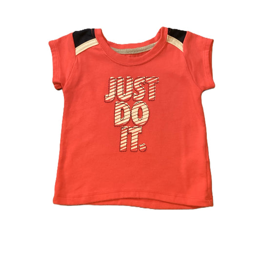 9-12 Girls Nike Just Do It Hot Pink/Black Shirt