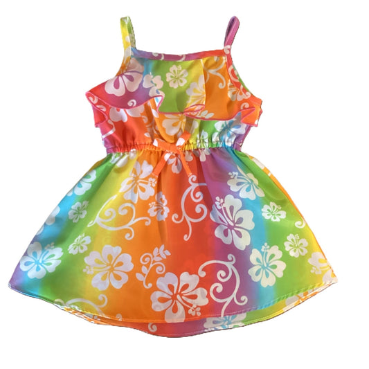 12-18 Girls Young Glance Baby Tropical Rainbow Dress