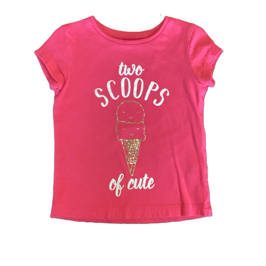 12-18 Girls Carter's Hot Pink Two Scoops of Cute