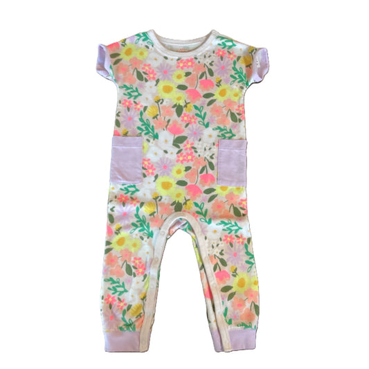 12-18 Girls Cat & Jack Pastel Floral One Piece