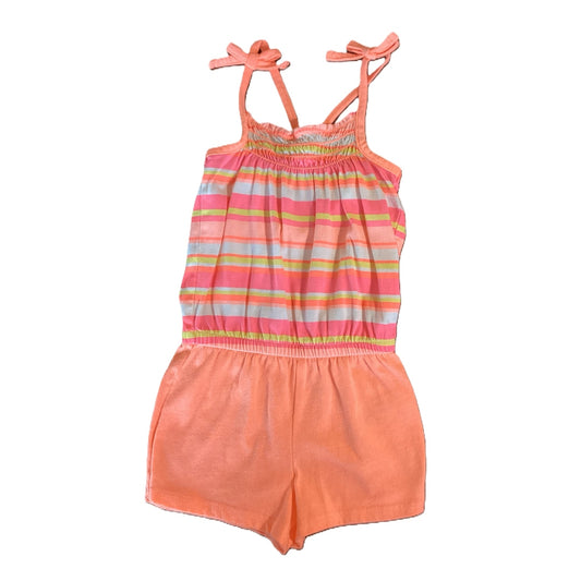 12-18 Girls Circo Hot Pink/Yellow/White Sleeveless Romper