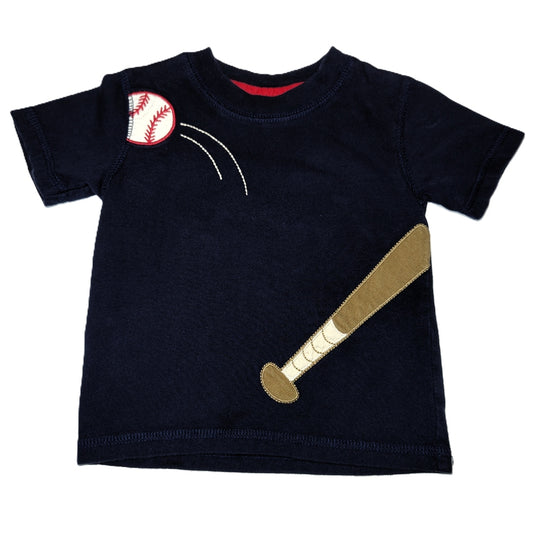 6-12 Boys Gymboree Navy Tshirt w/Baseball