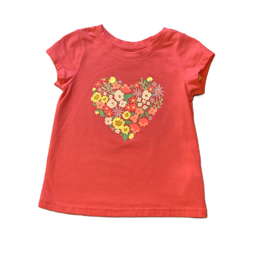 12-18 Girls Cat & Jack Hot Pink Flower Heart