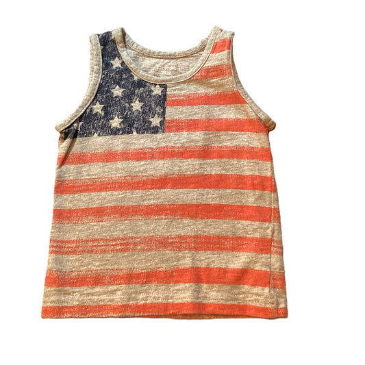 18-24 Boys Carter's Gray American Flag Tank