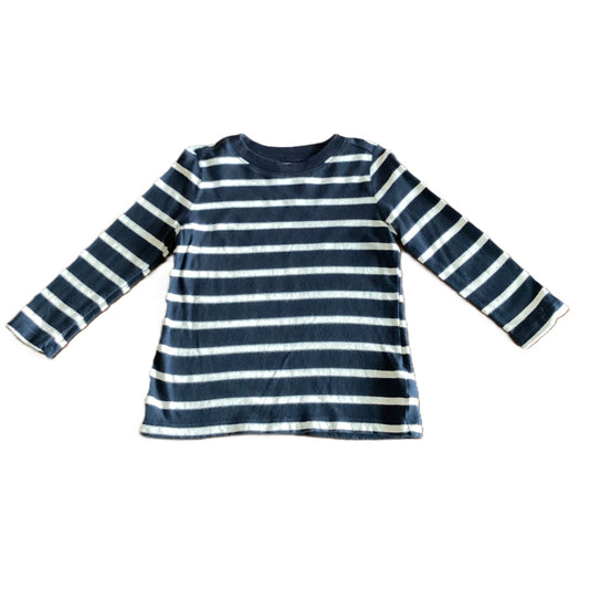 18-24 Boys Old Navy Blue/White Stripe Long Sleeve