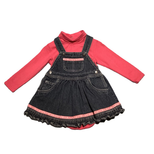 9-12 Girls Carter's Turtleneck, Children's Place Denim Dress