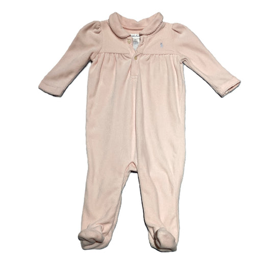 6-9 Girls Ralph Lauren Velour One Piece