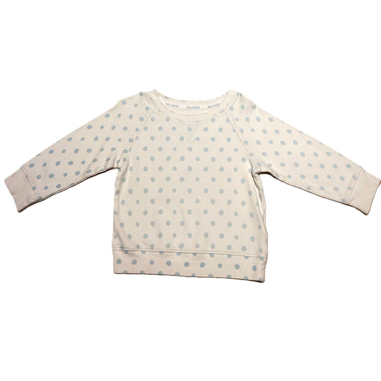 6-9 Girls Hallmark Ivory/Light Blue Polka Dot Sweatshirt