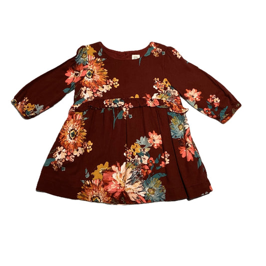 12-18 Girls Baby Gap Burgundy Floral Dress