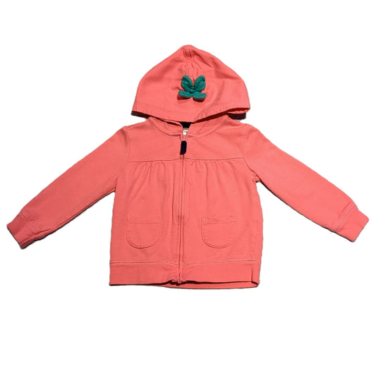 12-18 Girls Carter's Pink Strawberry Hooded Sweatshirt