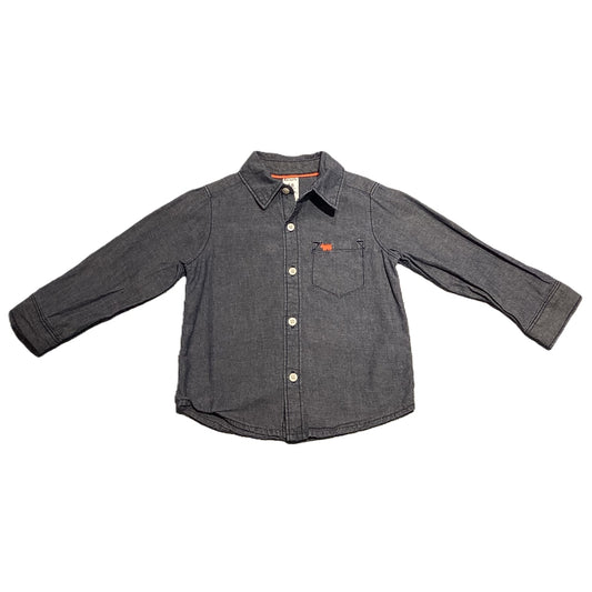 12-18 Boys Carter's Dark Chambray Button Down Shirt