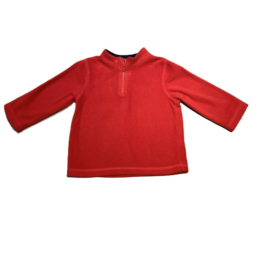 12-18 Boys Jumping Beans Red Quarter-zip Sweatshirt