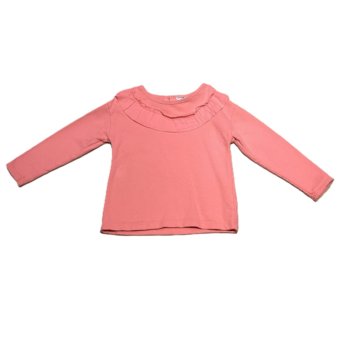 18-24 Girls Carter's Ruffled Neck Crew Neck Shirt