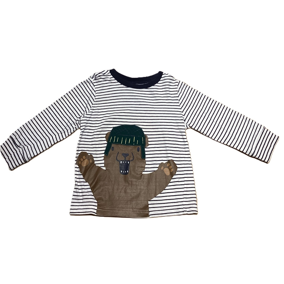 2T Boys Gymboree Bear Striped Shirt