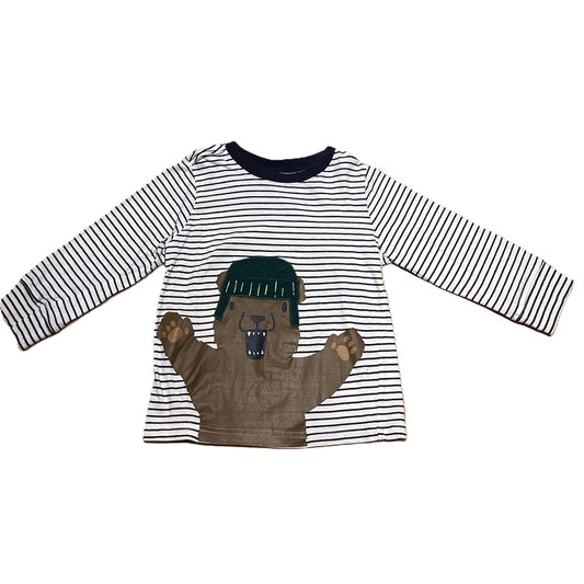 2T Boys Gymboree Bear Striped Shirt