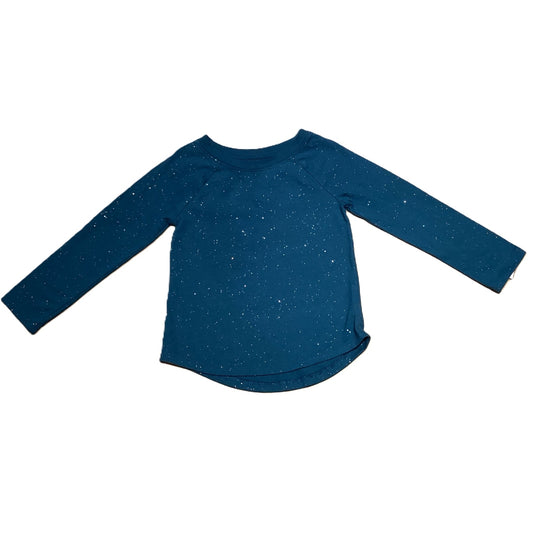 3T Girls Cat & Jack Dark Teal Glitter Shirt