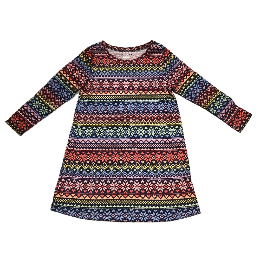 3T Girls Old Navy Colorful Fair Isle Dress