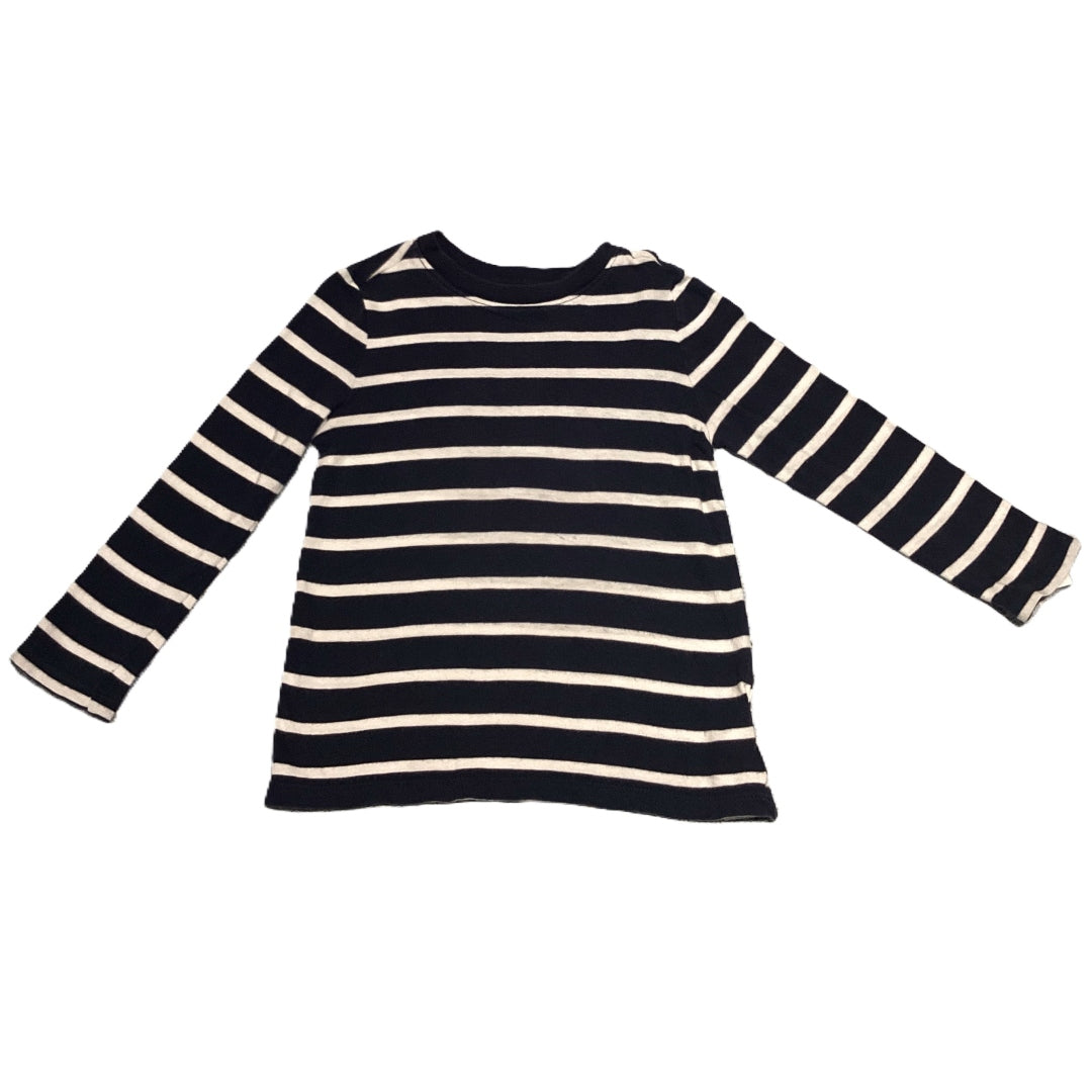 3T Boys Old Navy Long Sleeve Blue/White Stripe Shirt