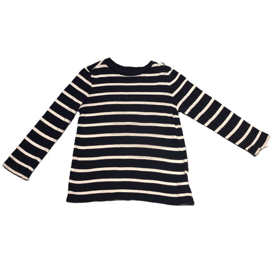 3T Boys Old Navy Long Sleeve Blue/White Stripe Shirt