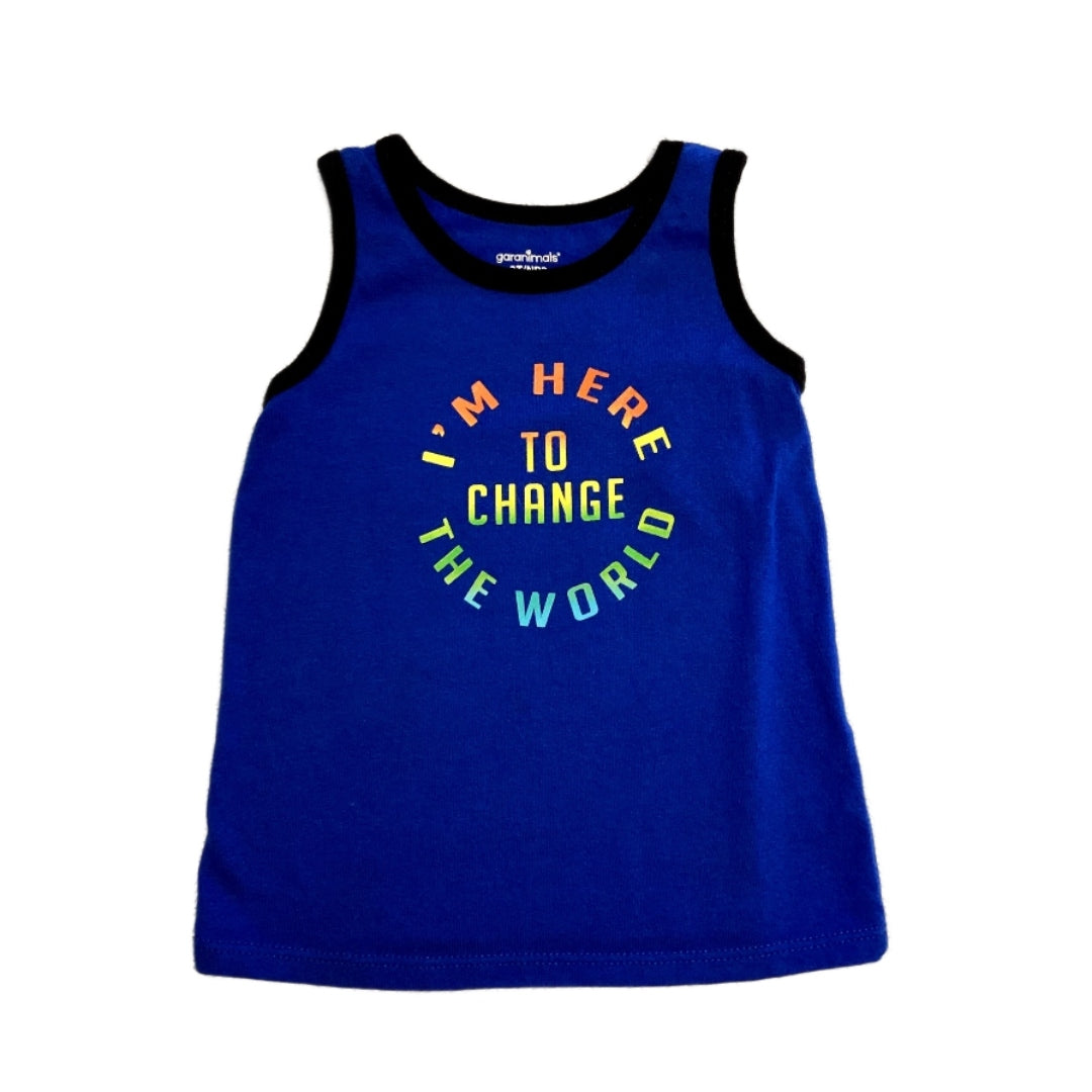 2T Boys Garanimals I'm Here to Change the World Tank Top