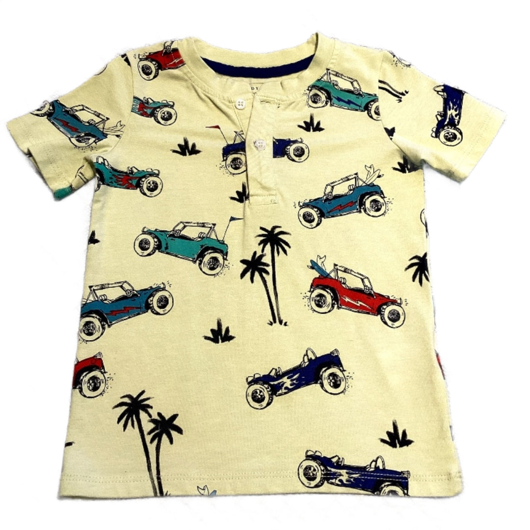 2T Boys Andy and Evan Yellow Car Tshirt
