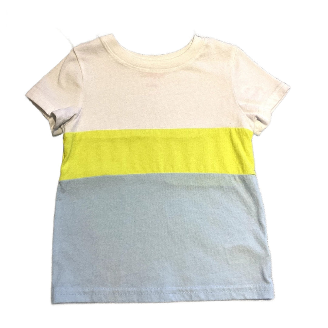 2T Boys Cat & Jack White, Yellow, and Blue Tshirt